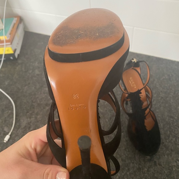 Gucci Youma Suede Heels - Picture 5 of 8